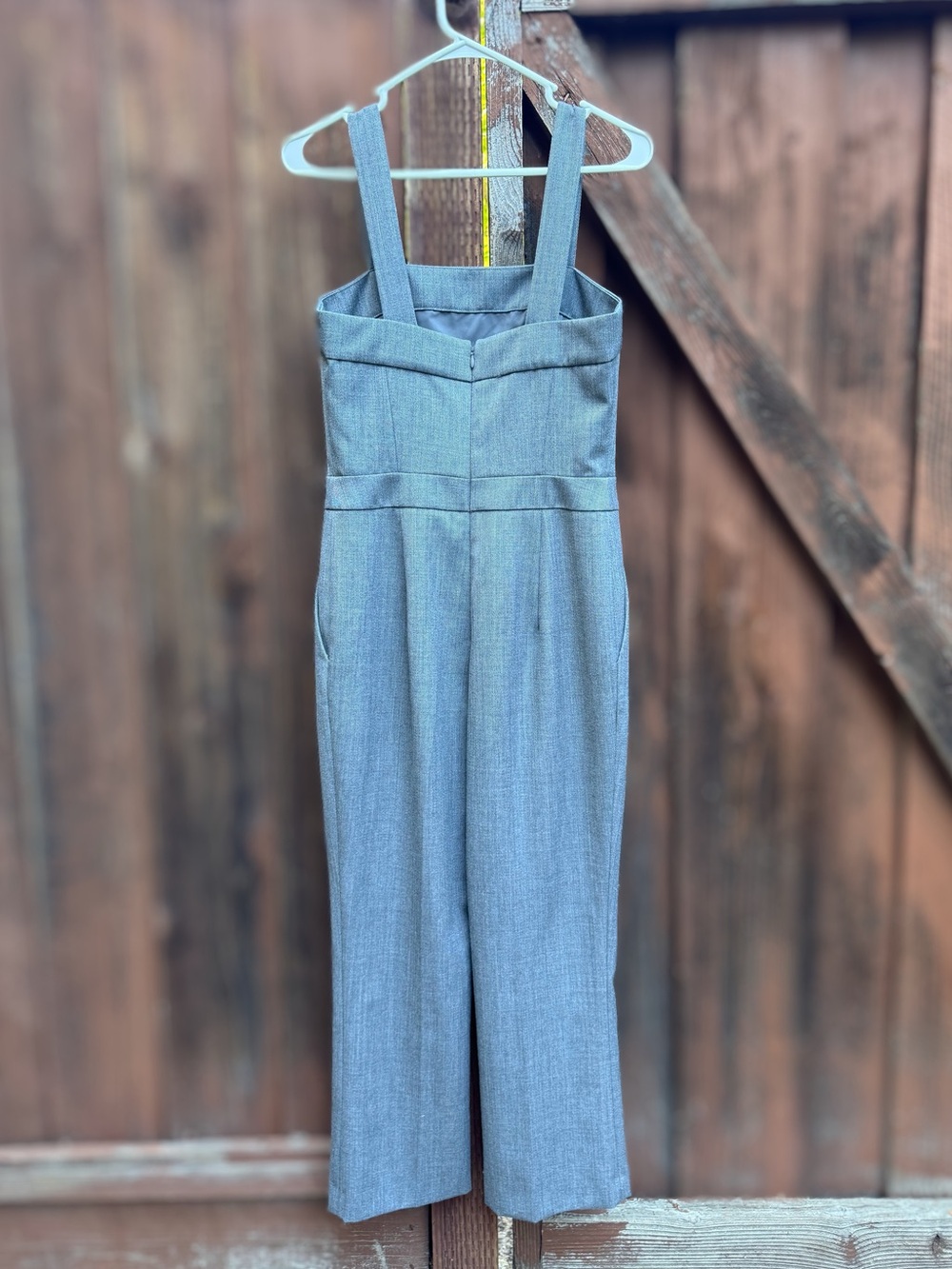 Club Monaco Gray Wide Leg Jumpsuit Size 2 Casual Chic - Picture 6 of 15